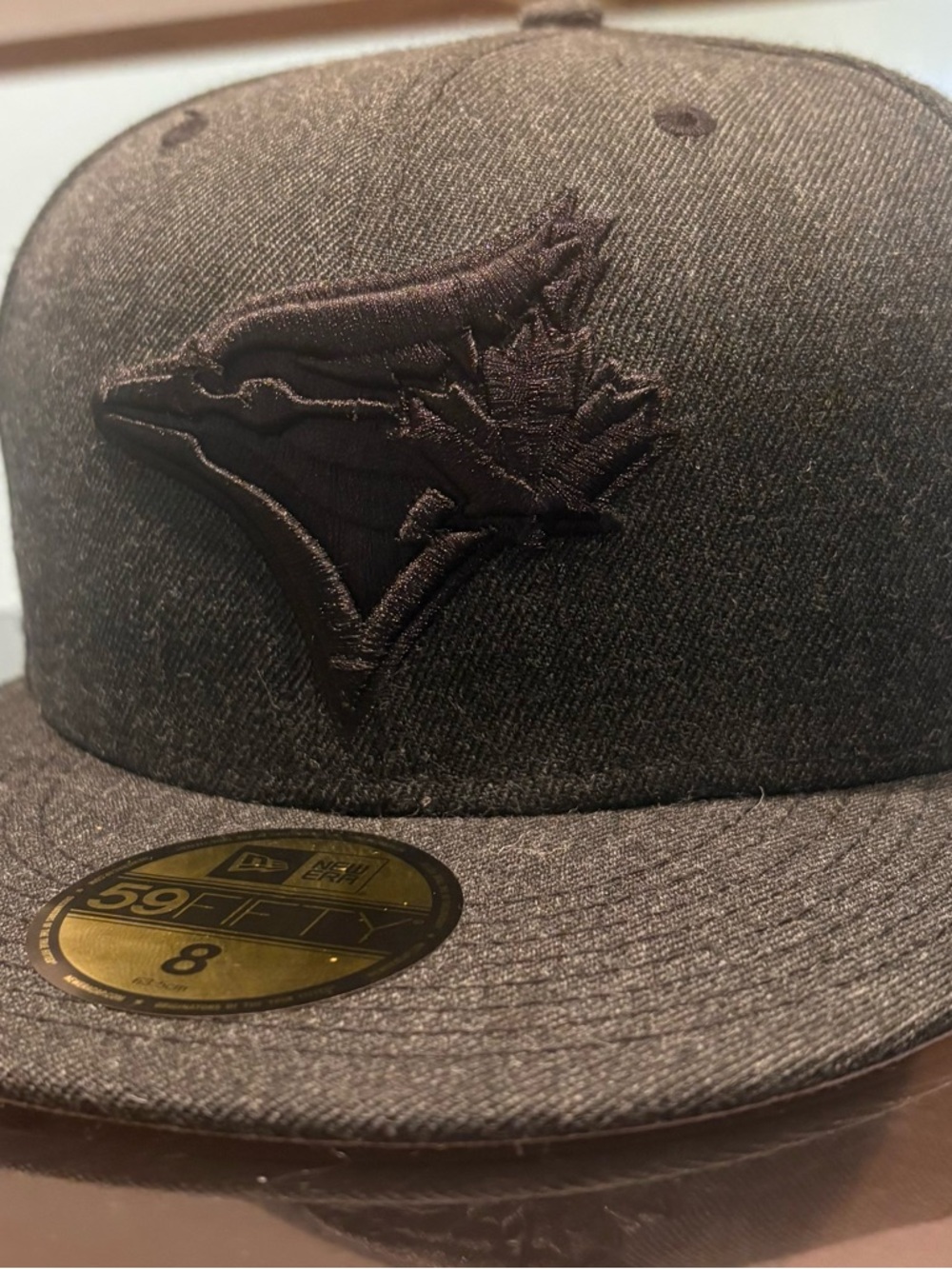 New Era Black and Gray 59FIFTY Fitted Cap